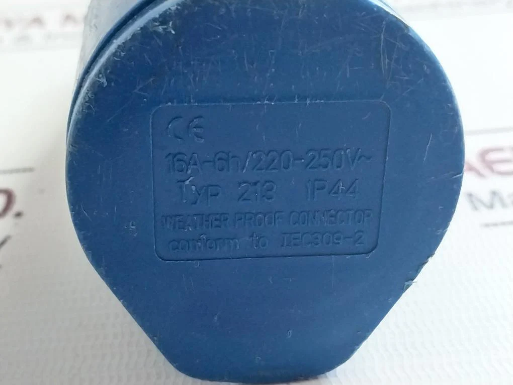 213 Weather Proof Connector 16A-6H/220-250V - Image 5