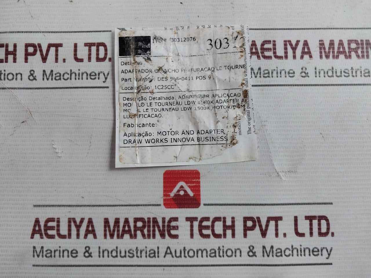 30312076 Motor Adapter Pos 9 Des 5 5-0411 - Image 8