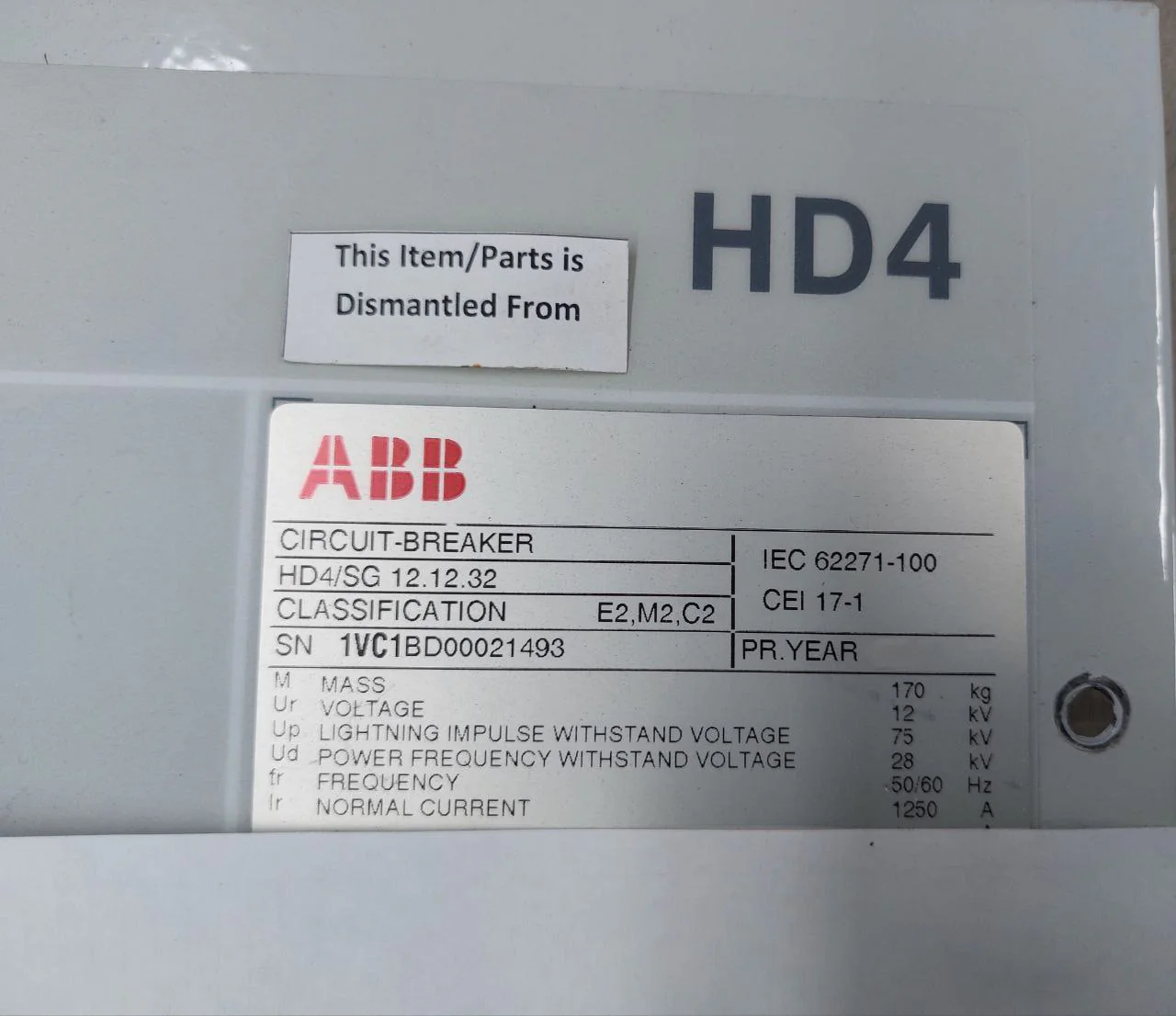 Abb 506604801 Vacuum Interrupter Embedded Pole For Circuit Breakers - Image 20
