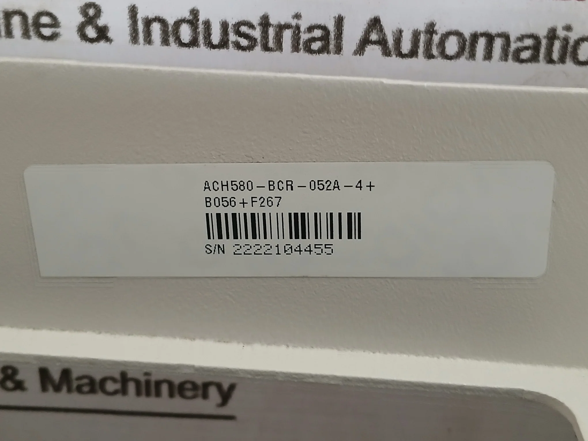 Abb Ach580-bcr-052A-4+B056+F267 Hvac Enclosed Industrial Control Panel 40 Hp 52A - Image 2