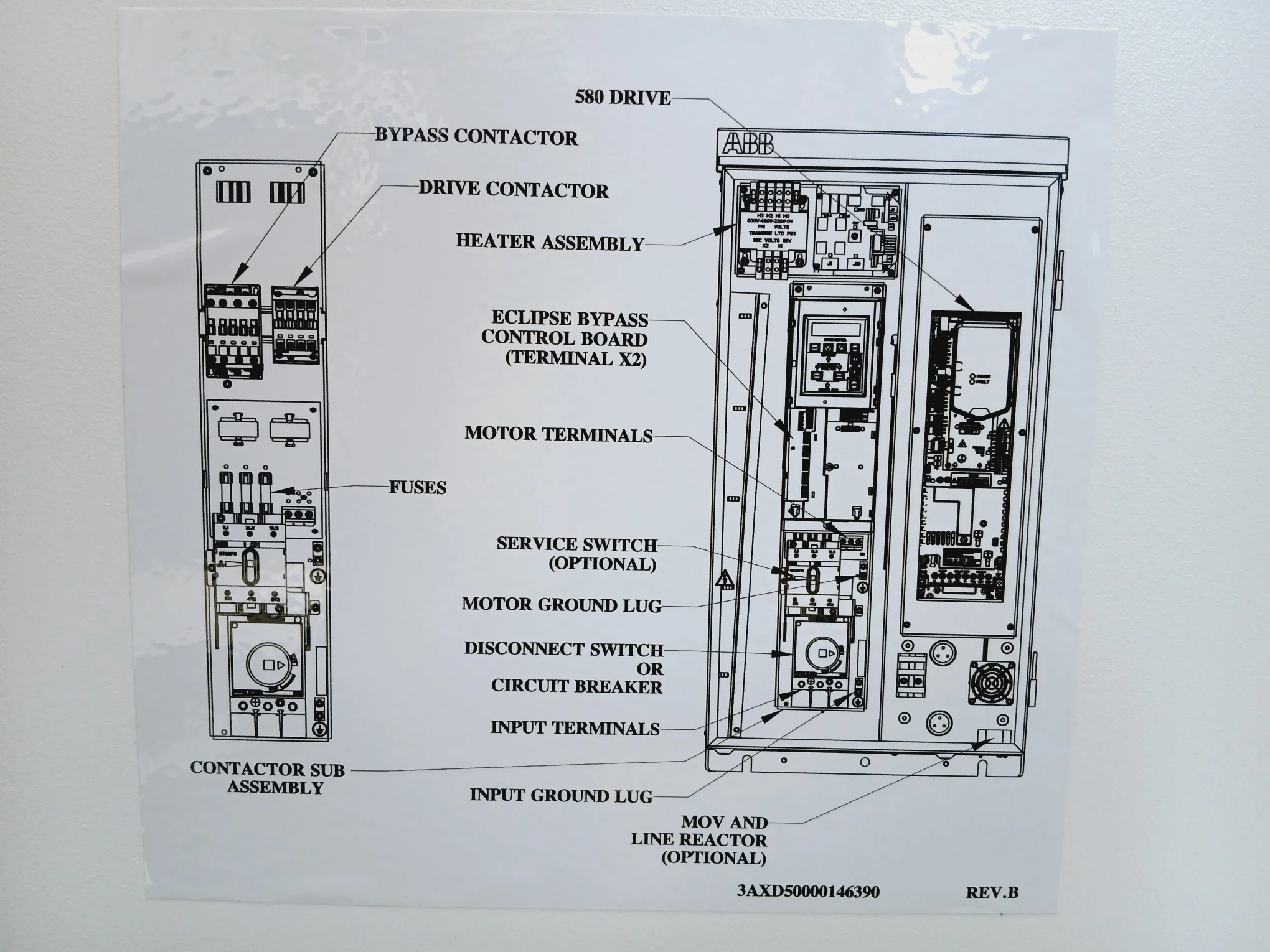 Abb Ach580-bcr-10A6-2+B058 Bypass Variable Frequency Drive 208-240Vac Ul Type 3R - Image 5