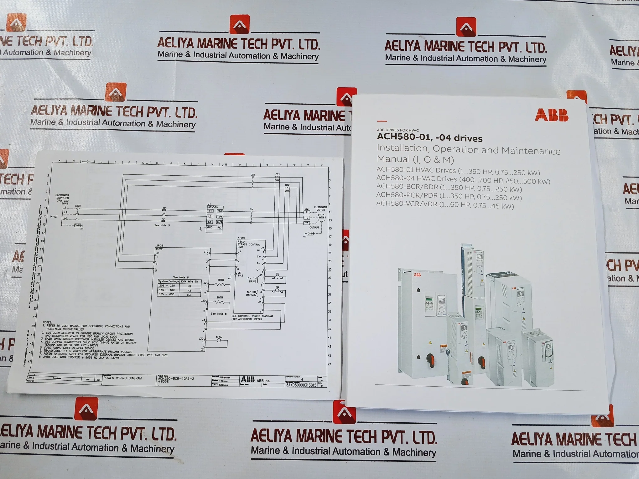 Abb Ach580-bdr-03A9-6+B056+E213+J429 Variable Frequency Drive For Hvac 3Hp 600Va - Image 5