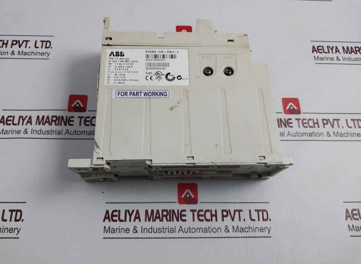 Abb Acs355-03e-03a3-4 3 Phase Variable Frequency Drive 400v/480v (not Working) - Image 6