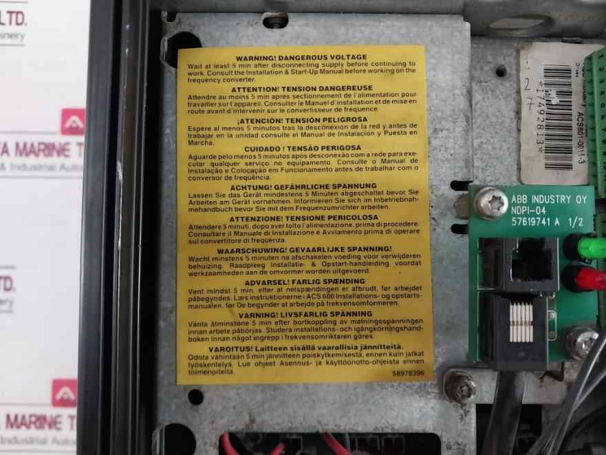 Abb Acs60100113000C1200900 Ac Drive Control Panel Acs 600 Namc-03 380-415V Rev:K - Image 16