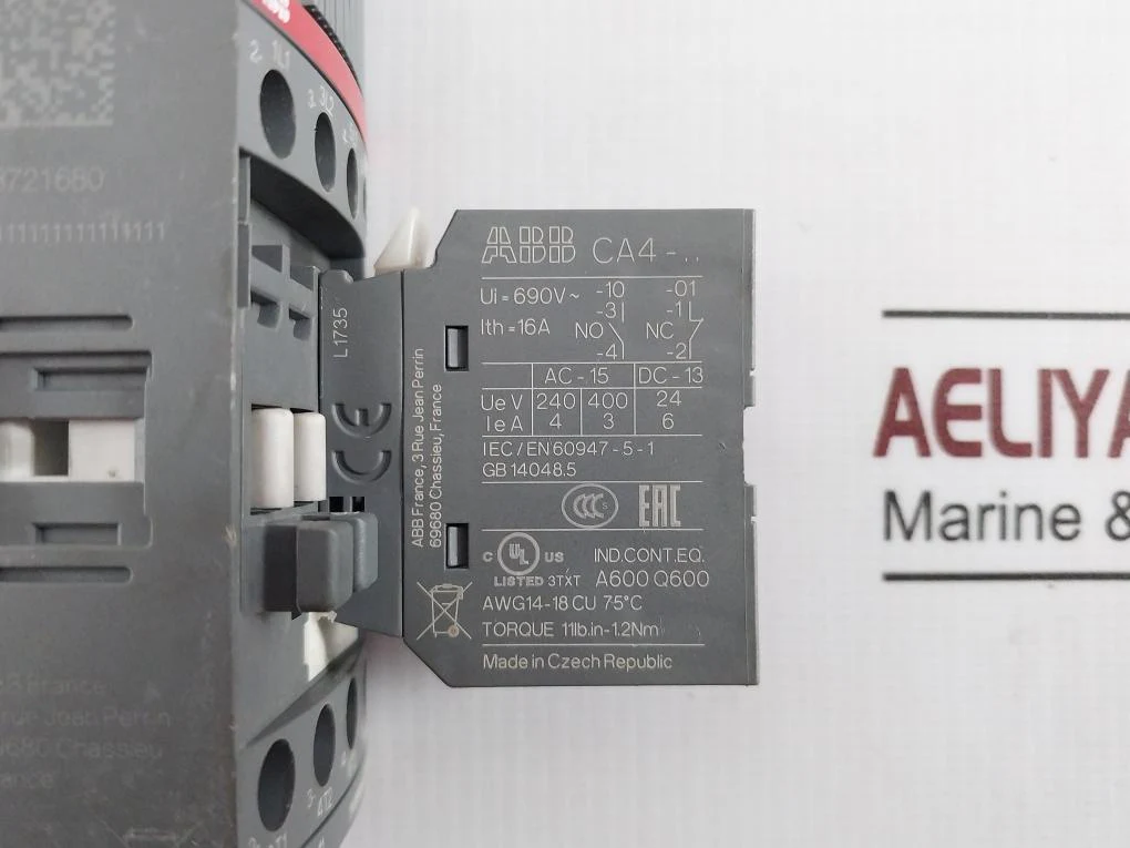 Abb Af16-30-10-11 Contactor 24-60V 50/60Hz 20-60Vdc 690V~ 35A 6Kv 600Vac 30A Ip20 - Image 12