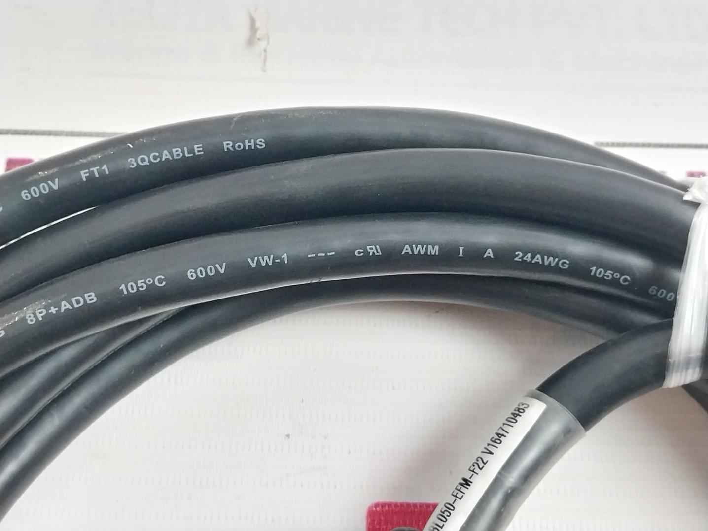Abb Cbl050-efm-f22 Servo Drive Cable 24Awg Ft1 3Qcable Ms3057-12A 5 Meter - Image 7