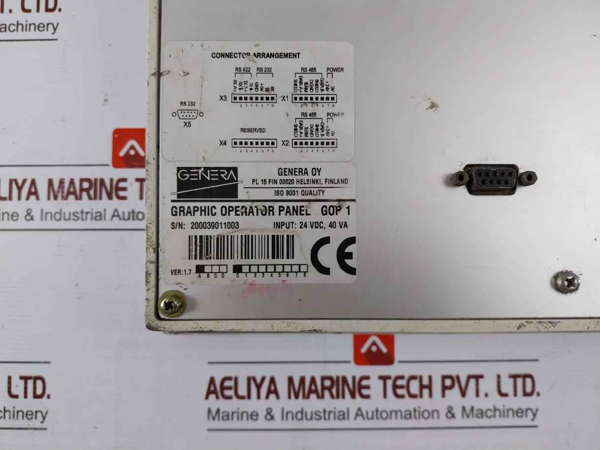 Abb Gop 1 Graphic Operator Panel 24 Vdc, 40Va Ver: 1.7 Output: 12 @ 3.3 Amps - Image 9