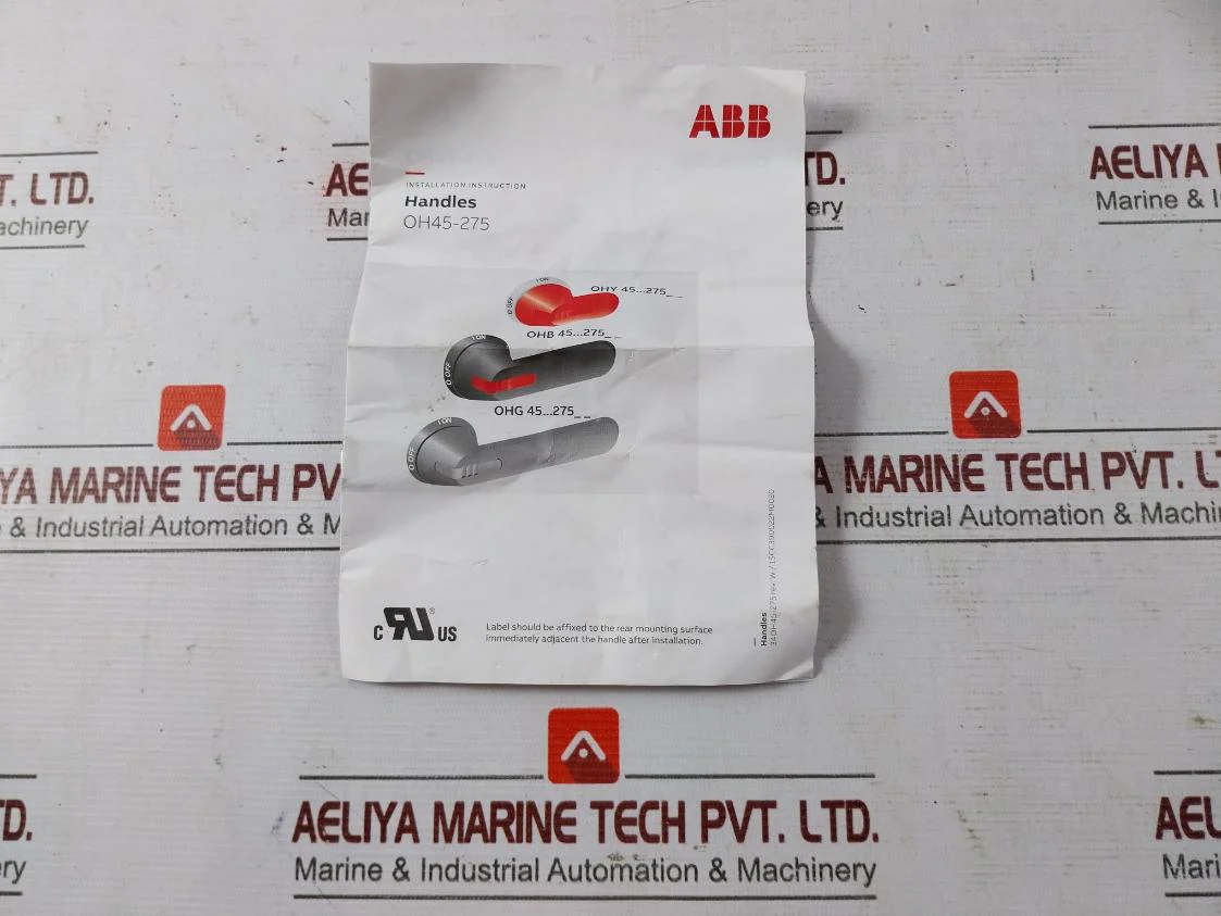 Abb Ohb 45...275 Pistol Handle With Off/On Marking Oh45-275 1Scc390022M0020 - Image 10