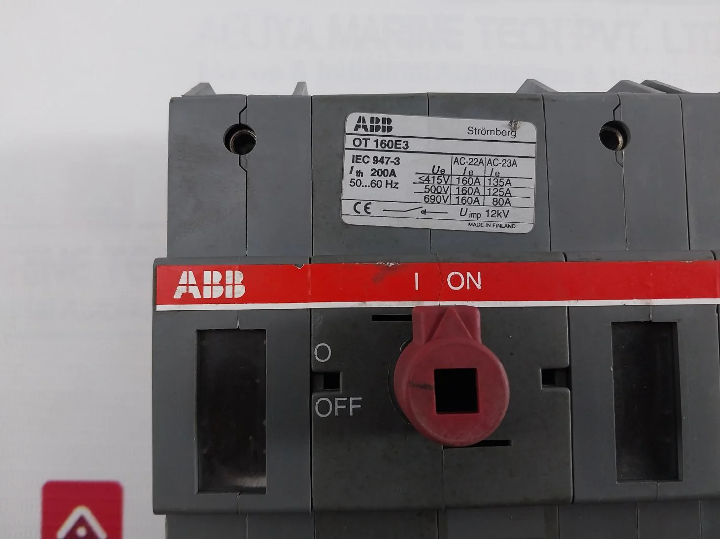 Abb Ot 160E3 Panel Mount Disconnect Switch 200A 50-60Hz 12Kv - Image 7