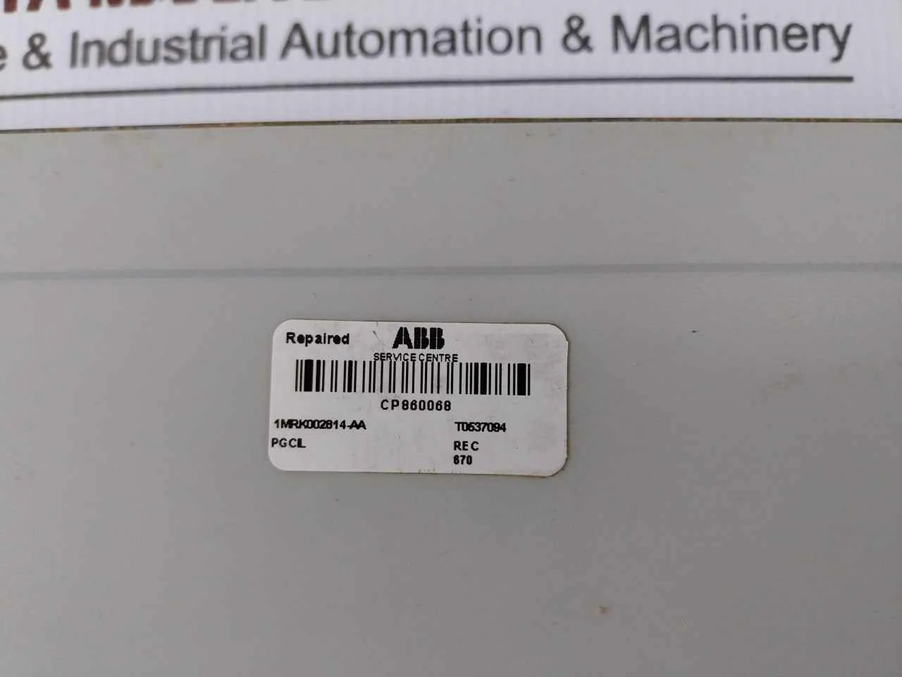 Abb Rec670 Bay Control Unit 1/1B Rev.R.G0 1Mrk002814-aa (Front Panel Only) - Image 8
