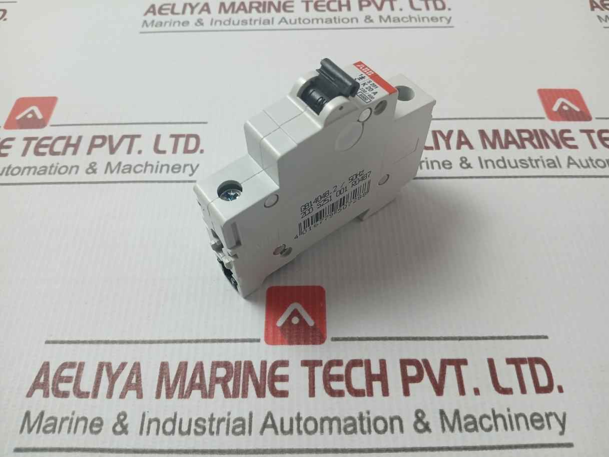 Abb S201 K20A Miniature Circuit Breaker 20A 230/400Vac - Image 4