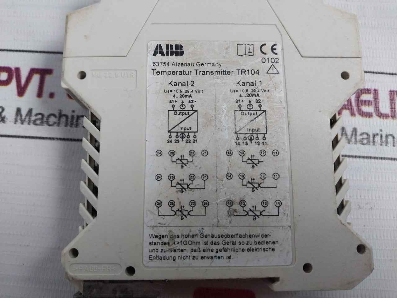 Abb Tr104 Rail Mounted Temperature Transmitter 4-20Ma Tisa-14 - Image 7