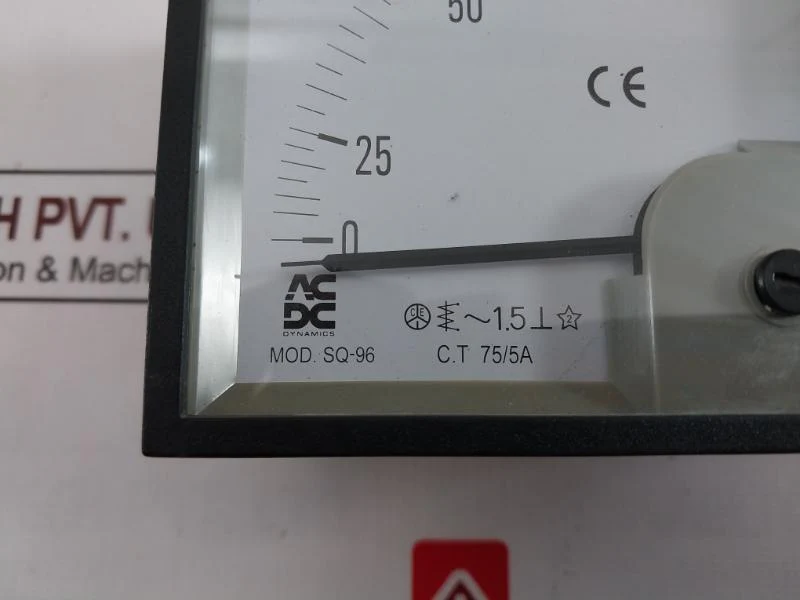Acdc Dynamics Sq-96 Ammeter 75/5A 0 To 75/150A - Image 8