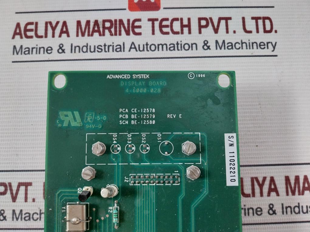 Advanced Systek 4-6000-028 Plc Display Board 94V-0 Rev.E - Image 8