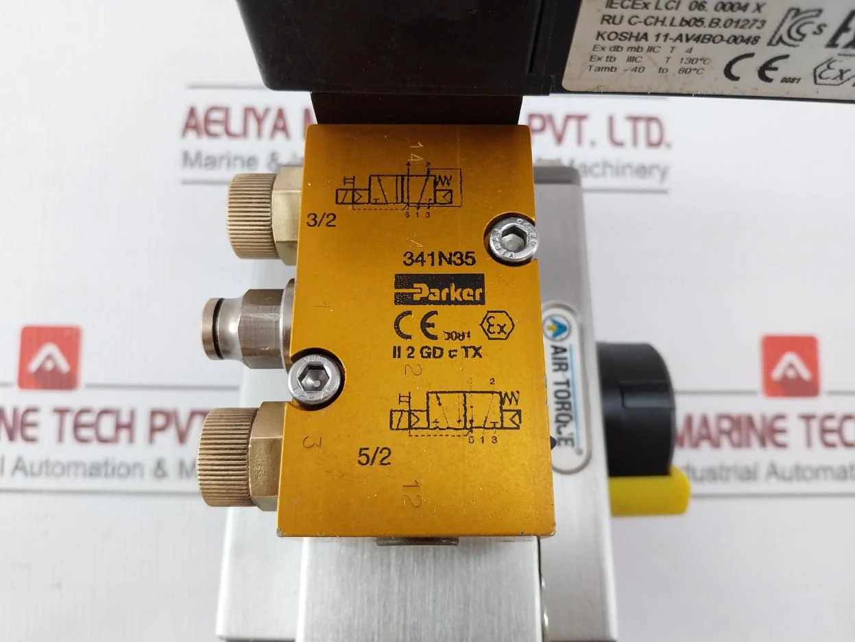 Air Torque Al-79,101U-s12 A Pneumatic Actuator W/ Solenoid Valve 495905C2 G 1/8" - Image 6