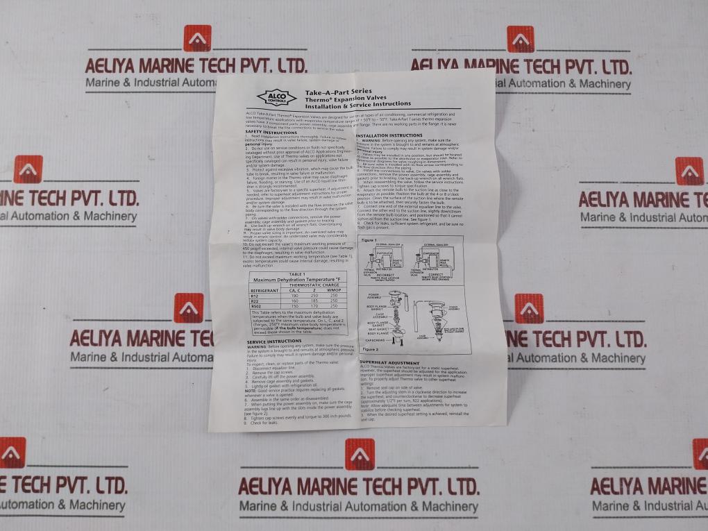 Alco Xc726 Fw-4B Thermal Expansion Valve Power Assembly - Image 12
