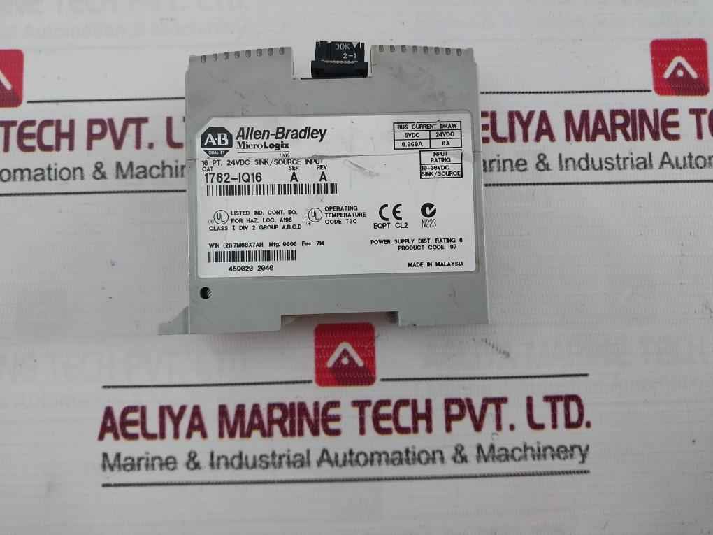 Allen-bradley 1762-iq16 Micrologix Expansion Module Rev A - Image 6