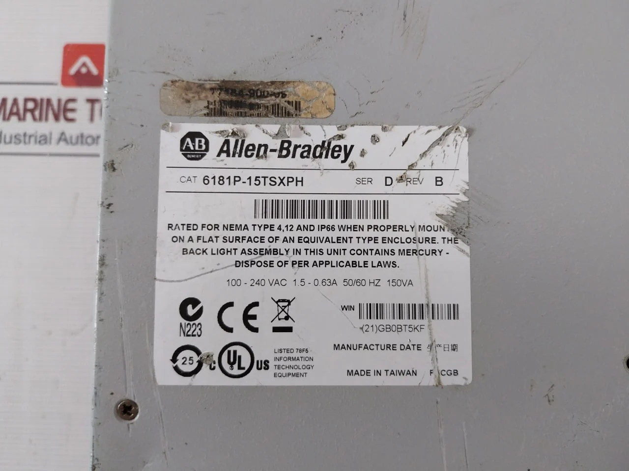 Allen-bradley 6181P-15Tsxph Hmi Integrated Display Computer 150Va (Not Working) - Image 16