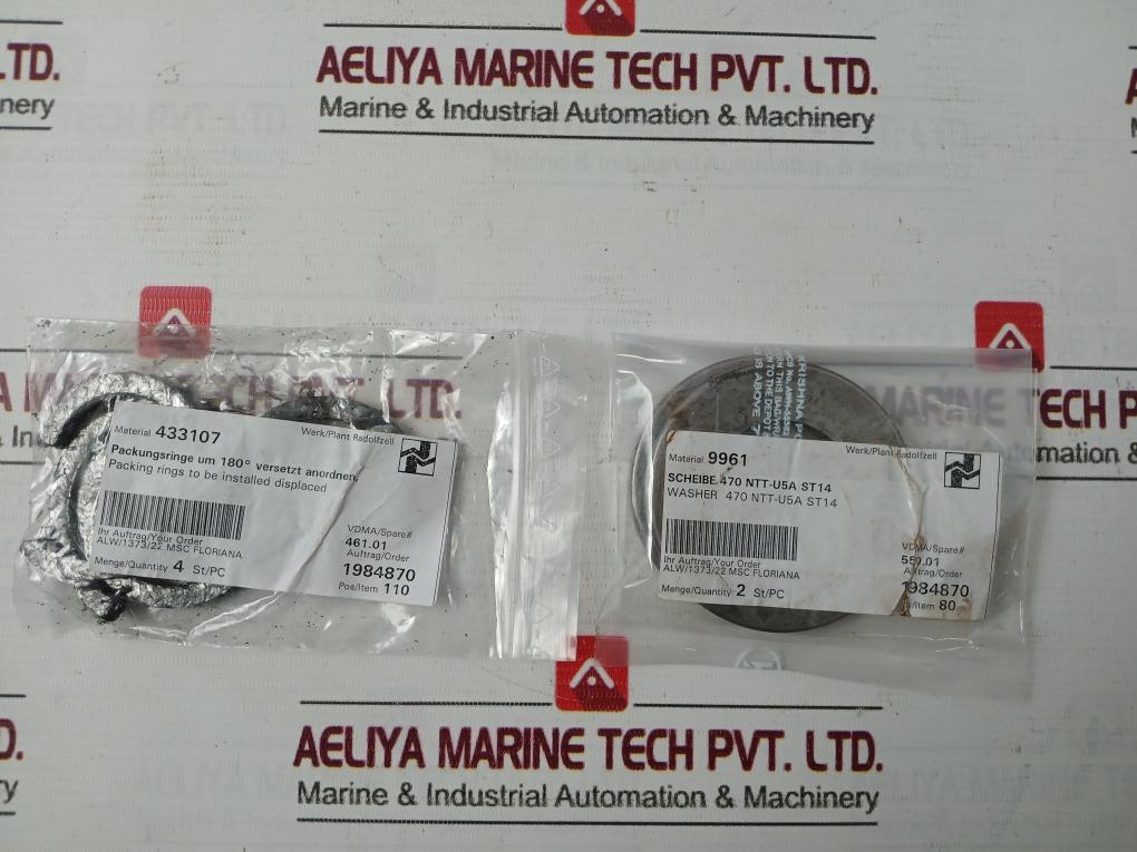 Allweiler 24875 Repair Kit - Seals Circlips Washers Rings - Image 4
