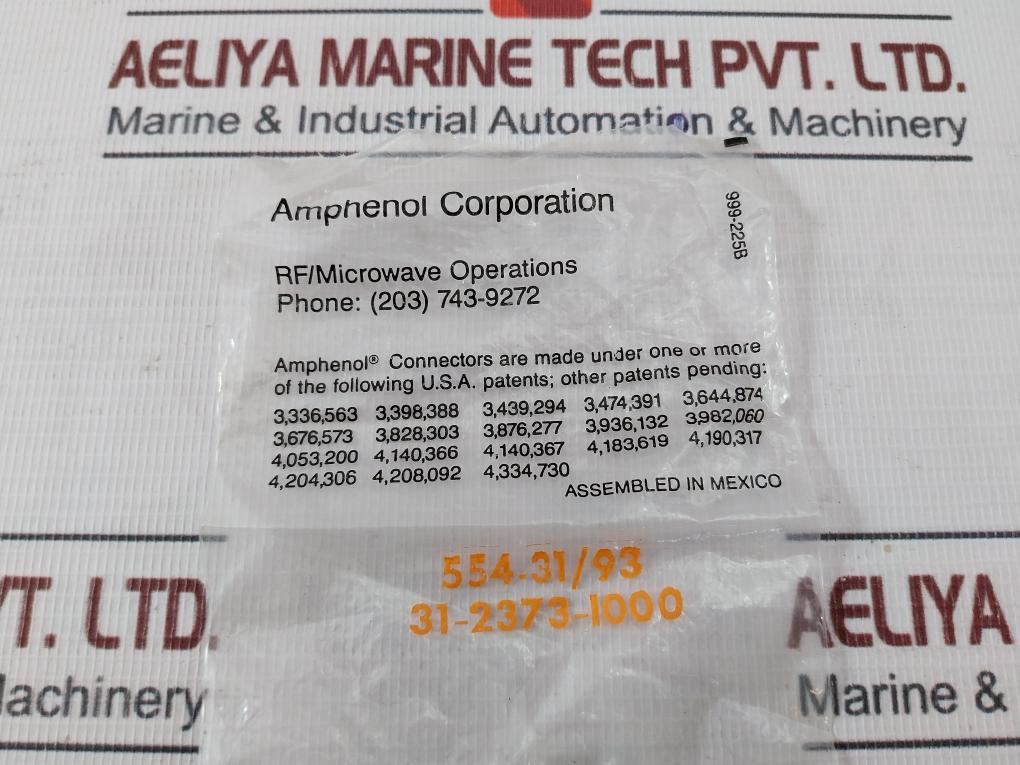 Amphenol M23329/4-02-04 Connector Coaxial Plug 999-225B 31-2372-1000 - Image 7