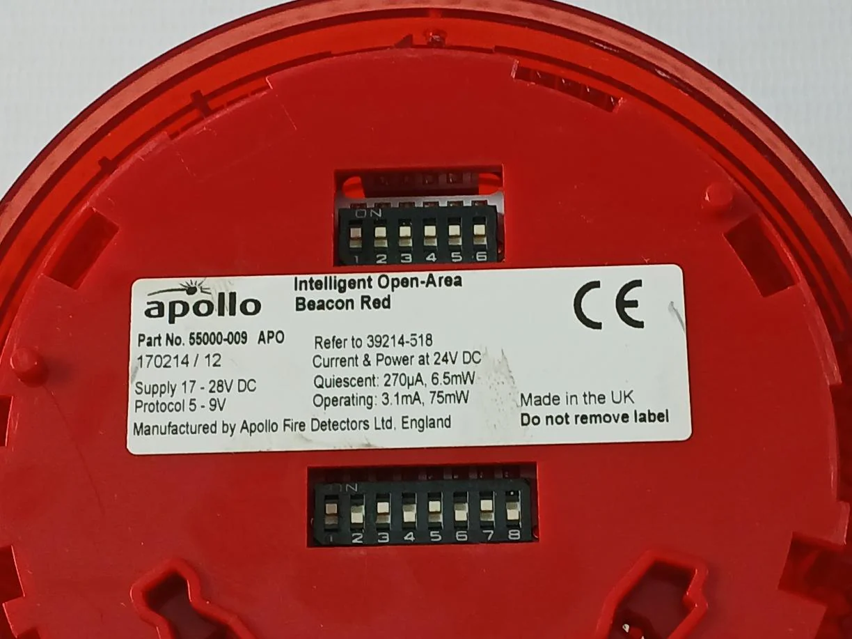 Apollo 55000-009 Apo Open-area Red Beacon W/ Isolating Base 17-28V Dc 3.1Ma 75Mw - Image 9