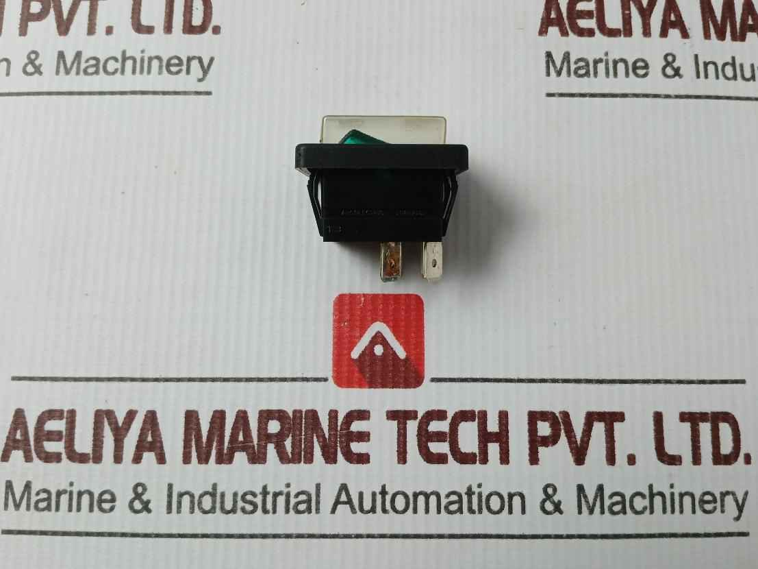 Arcolectric C1353Al Rocker Switch-splashproof Dpst Green T83 - Image 5