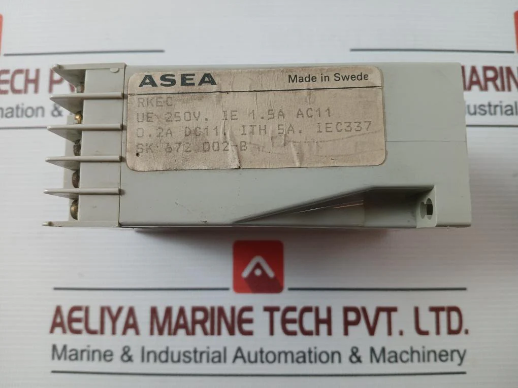 Asea Rkec Time Relay -220V A1-a2 0-12S 0.2A Dc11 Ith 5A Iec 337 - Image 4