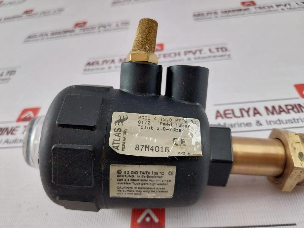 Atlas 2000 A 13,0 Ptfe Rg Pneumatic Angle Seat Valve Pilot 3.9-10 Bar - Image 10