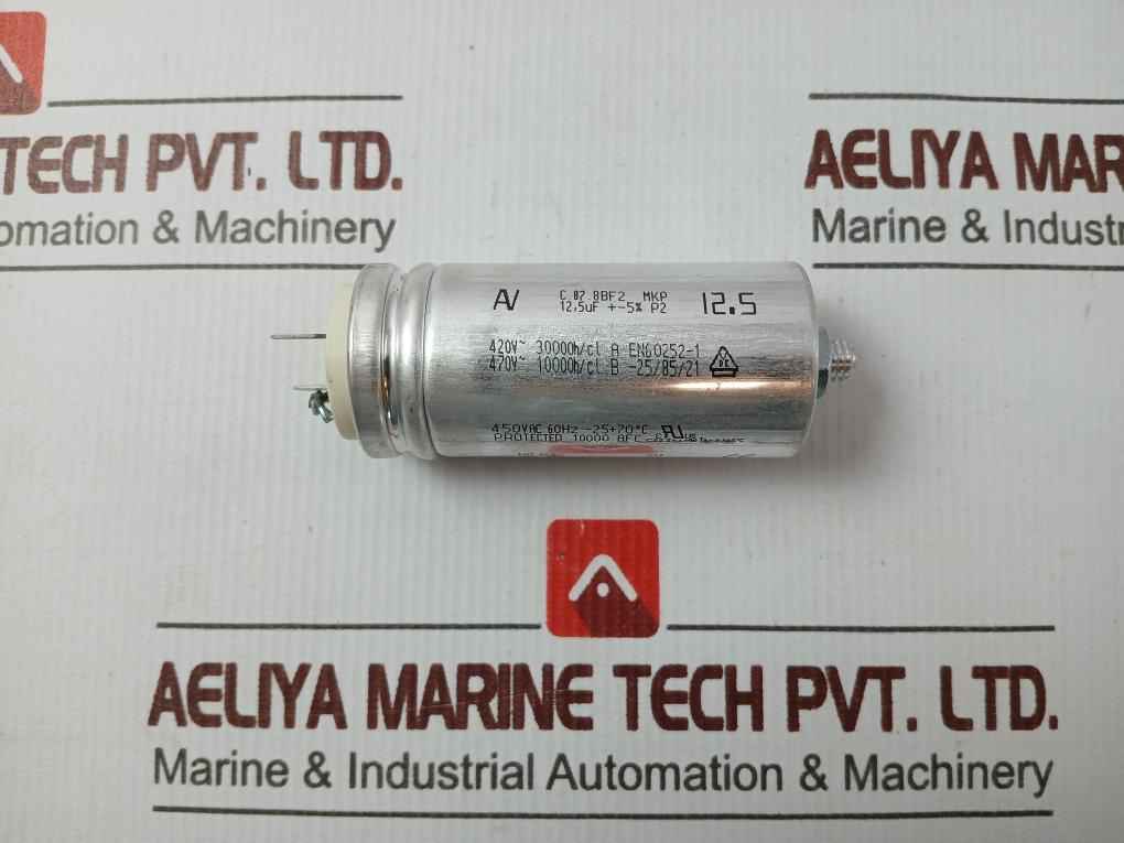 Av Arcotronics C.87.8Bf2 Mkp Capacitor 450Vac 60Hz 0604B16C1 - Image 2