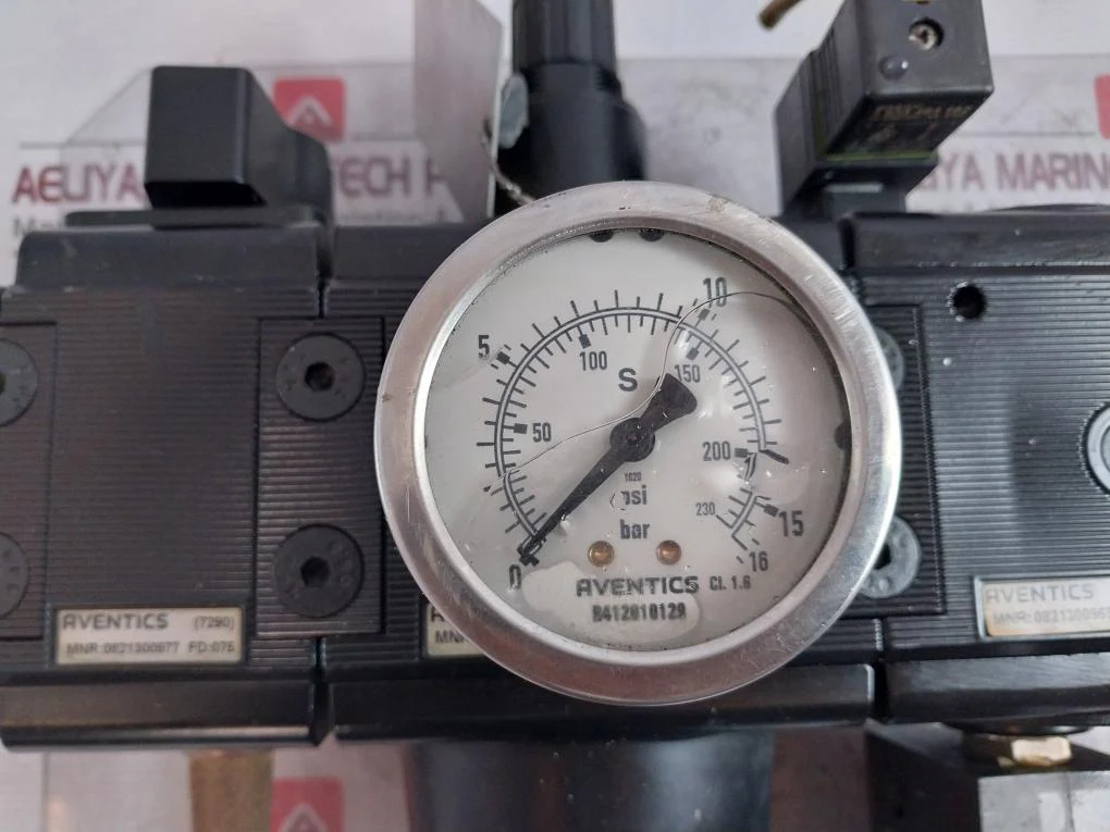 Aventics 0821300977 Pneumatic Frl Unit With Valve Manifold 16 Bar 0821300856 - Image 7