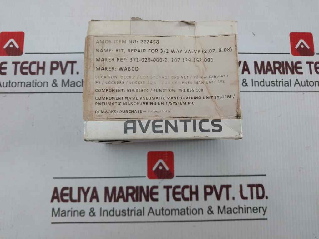 Aventics 3710290002 O-ring Kit Repair For 3/2 Way Valve (8.07, 8.08) - Image 11