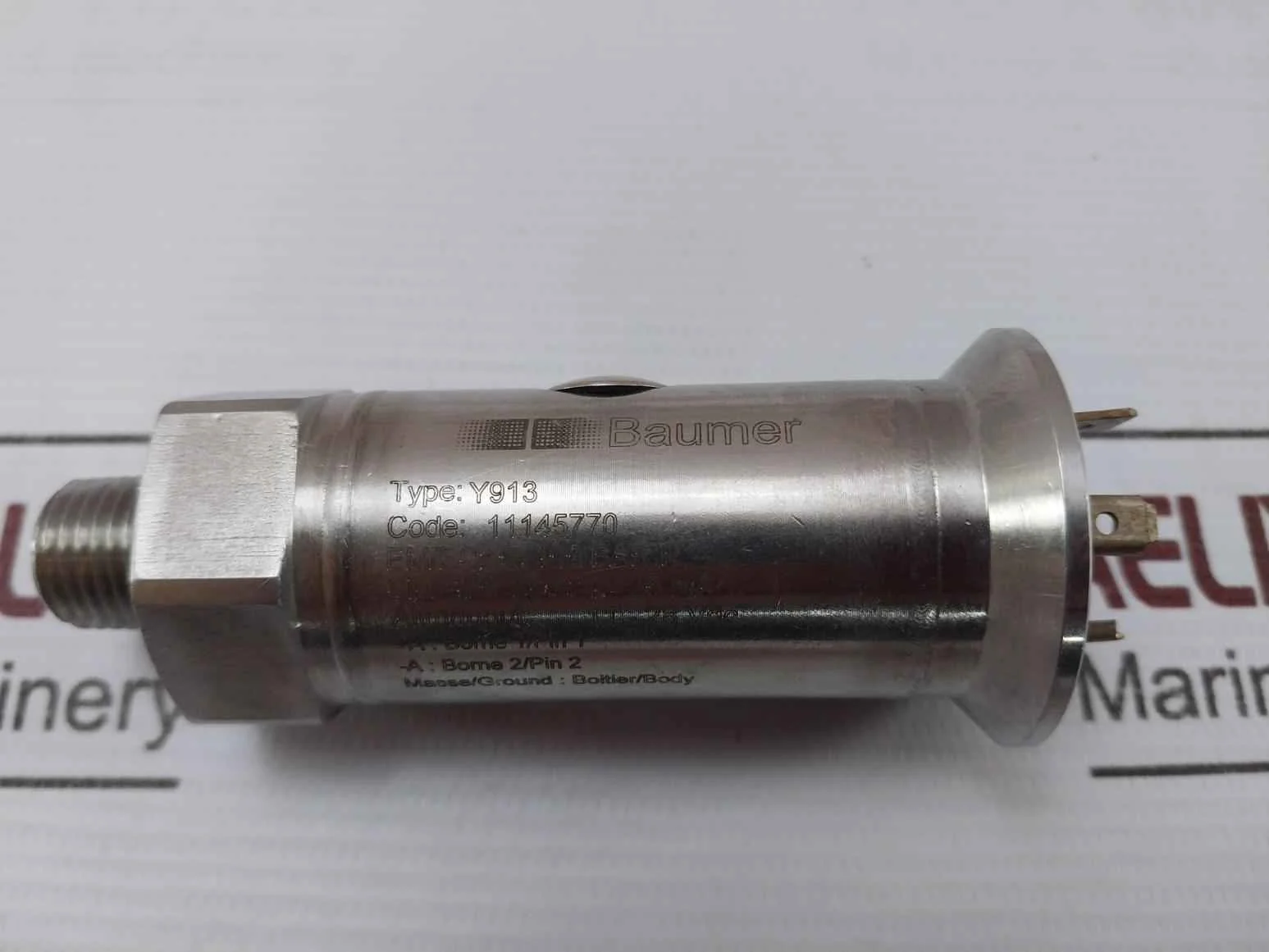 Baumer Y913 Pressure Transmitter 4-20 Ma 11-28 Vdc 0+400 Bar R - Image 7