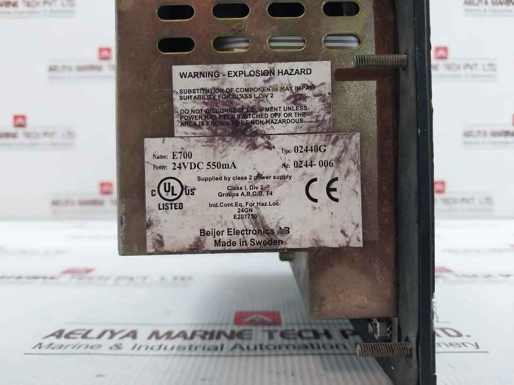 Beijer Electronics E700 Operator Interface Display Panel (Not Working) - Image 8