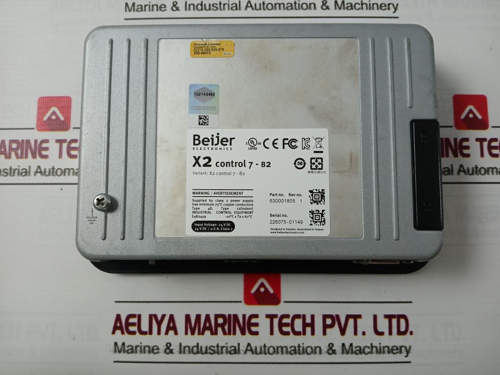 Beijer Electronics X2 Control 7-b2 Hmi Touch Screen Panel 630001805 Rev No: 1 - Image 7