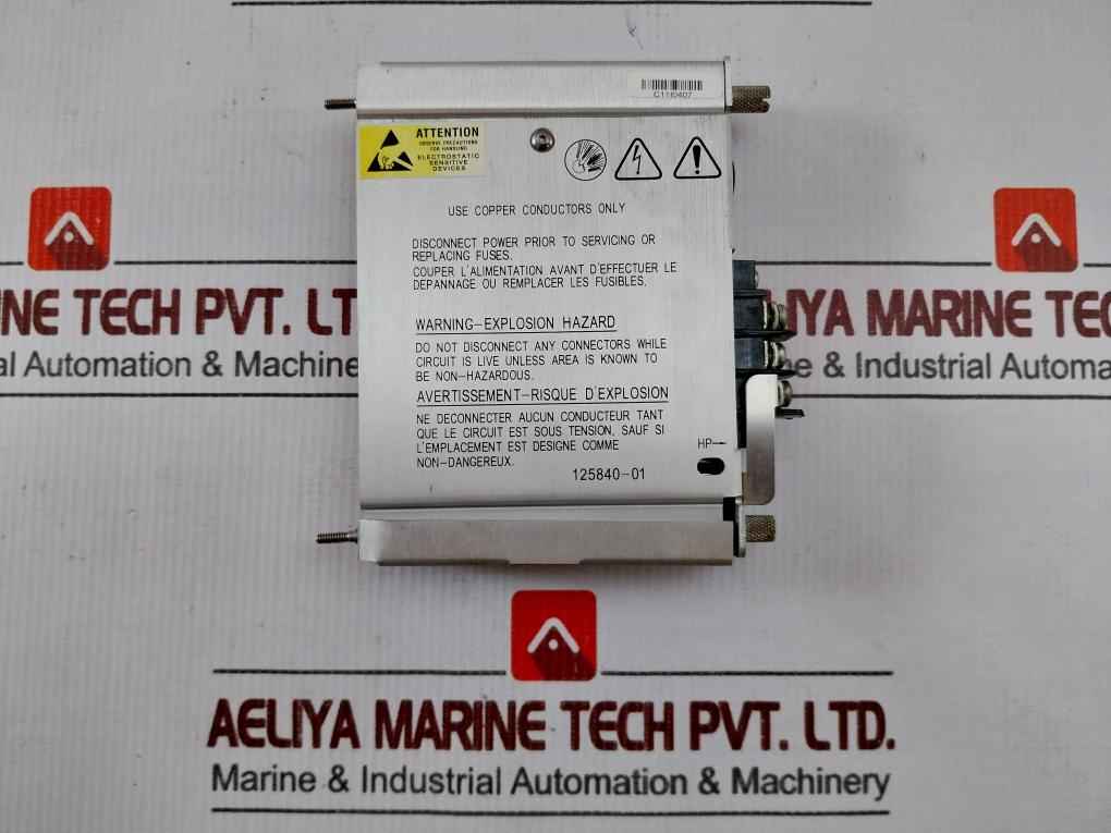 Bently Nevada 125840-01 High Voltage Ac Power Input Module 175-264 Vac - Image 6