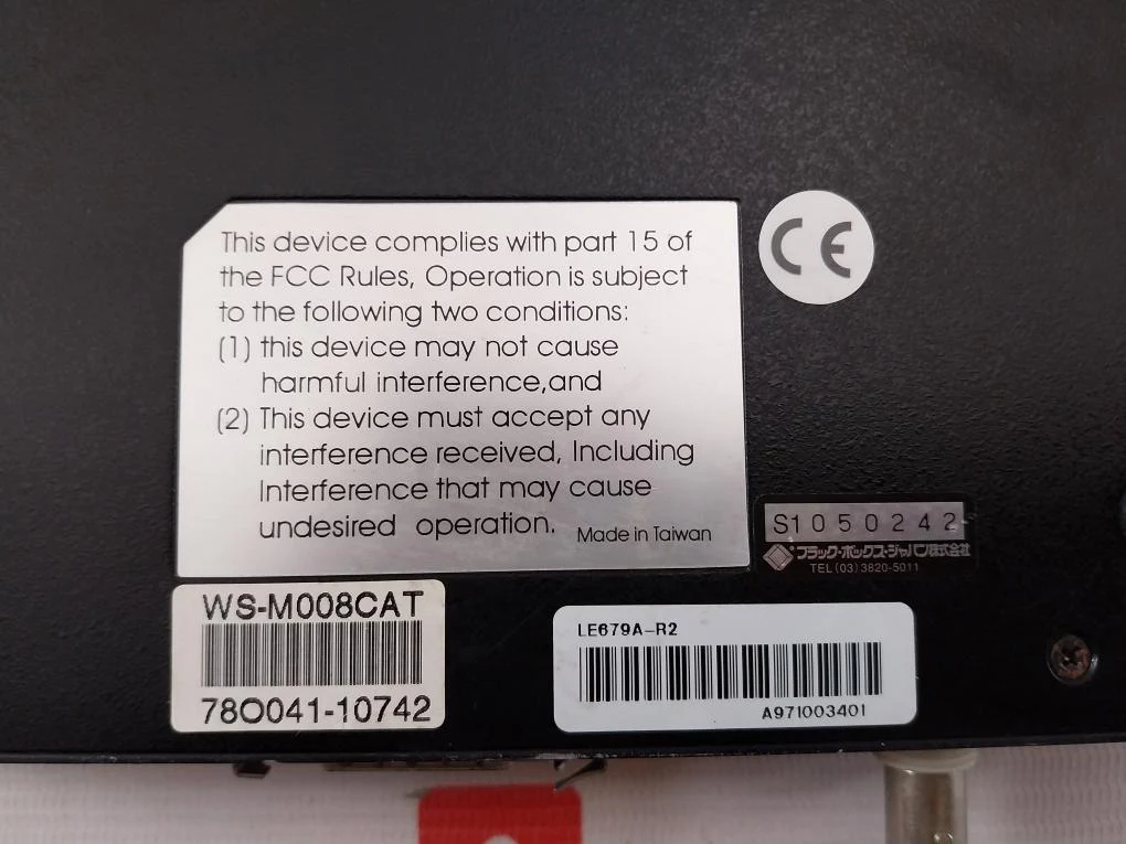 Black Box Ws-m008Cat Power Over Ethernet (Poe) Switch A971003401 - Image 9