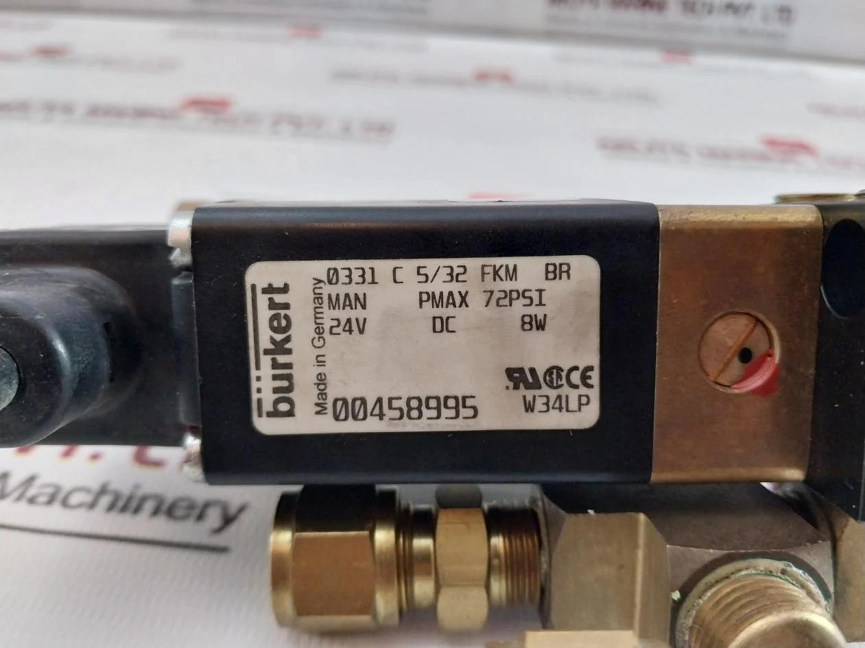 Burkert 0331 C 5/32 Fkm Br Dual Solenoid Valve 24V Dc 8W - Image 9
