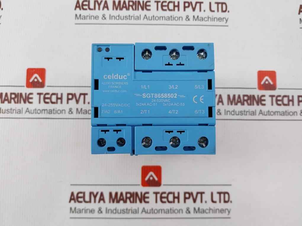 Celduc Sgt8658502 3 Phase Solid State Relay (Ssr) 24-520Vac - Image 2