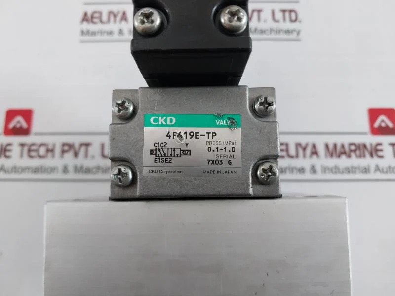 Ckd 4F419E-tp Individual Wiring Manifold Solenoid Valve Assembly Ac 220V - Image 8