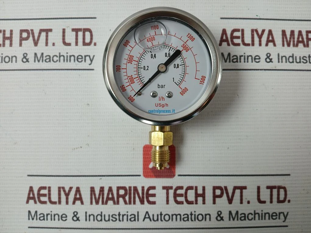 Control Process Mirg63G1/4-0/1-b/Lh/Lsgh Stainless Steel Pressure Gauge 0-1 Bar - Image 2