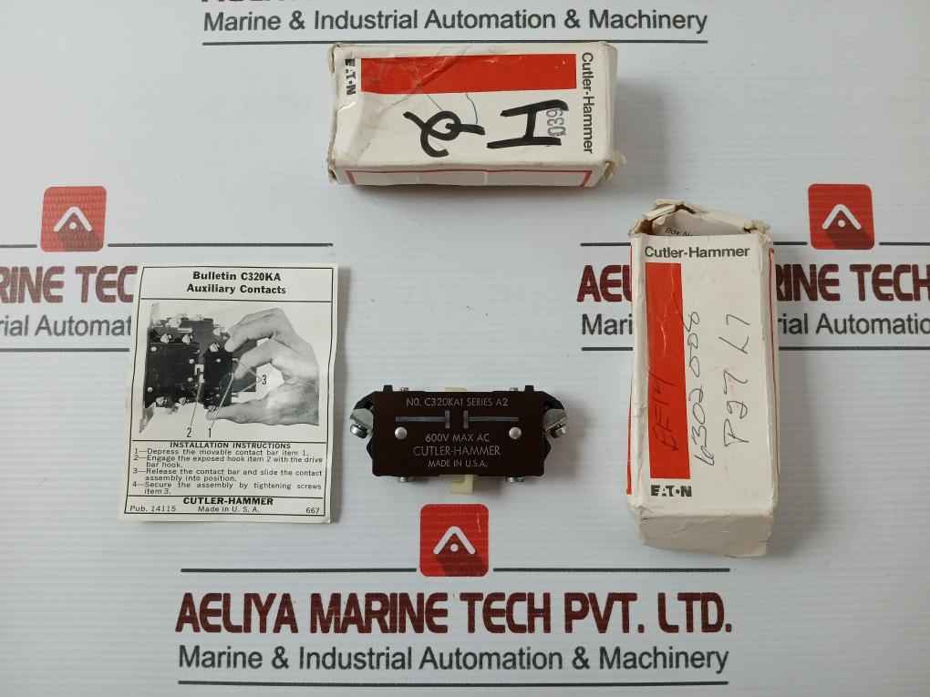 Cutler-hammer C320Ka1 Auxiliary Contact Ser A2