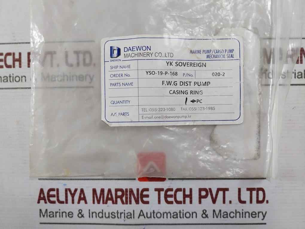 Daewon 020-2 Beechcraft Aircraft Bushing Casing Ring Yso-19-p-168 05L-000-005 - Image 7