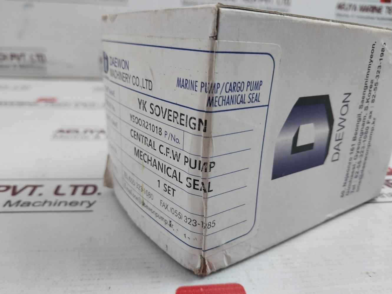 Daewon Mechanical Seal Set For Central C.F.W Pump Ysoor21018 - Image 7