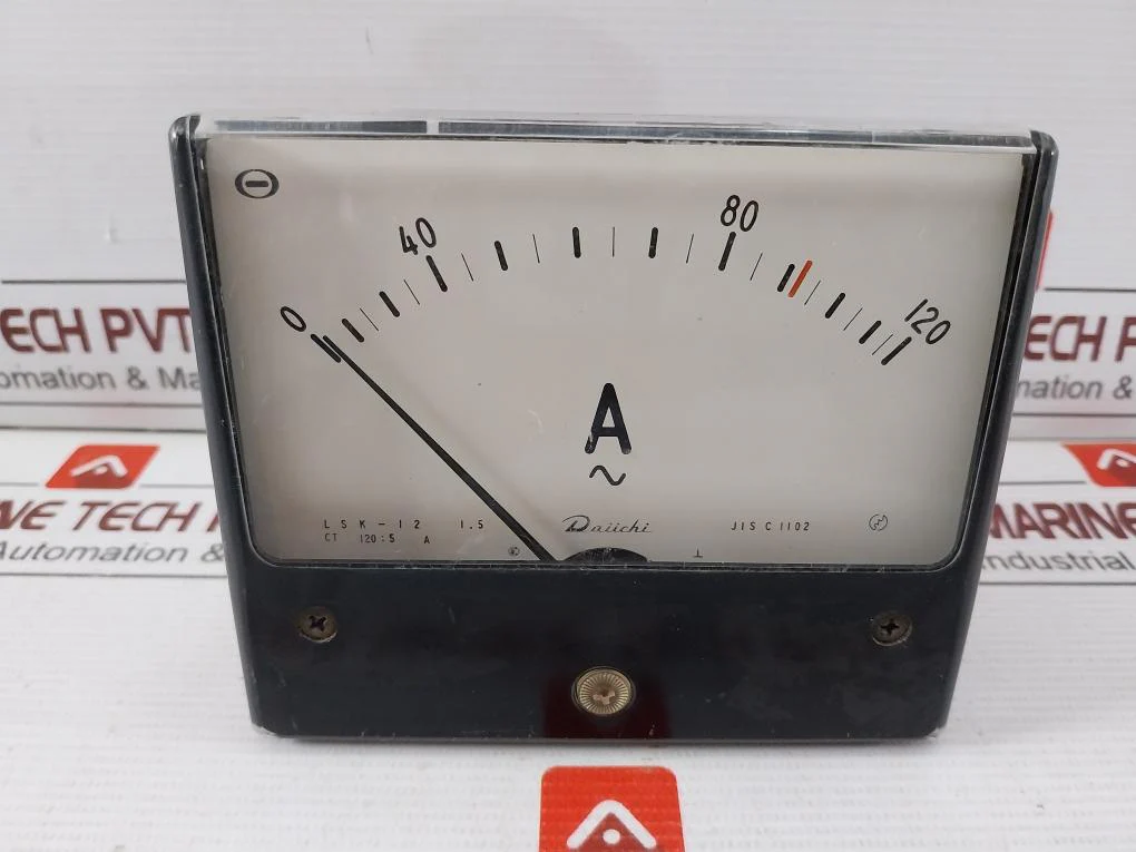 Daiichi Lsk-12 Ammeter 0-120A~&nbsp;1.5 Jis C 1102 - Image 6