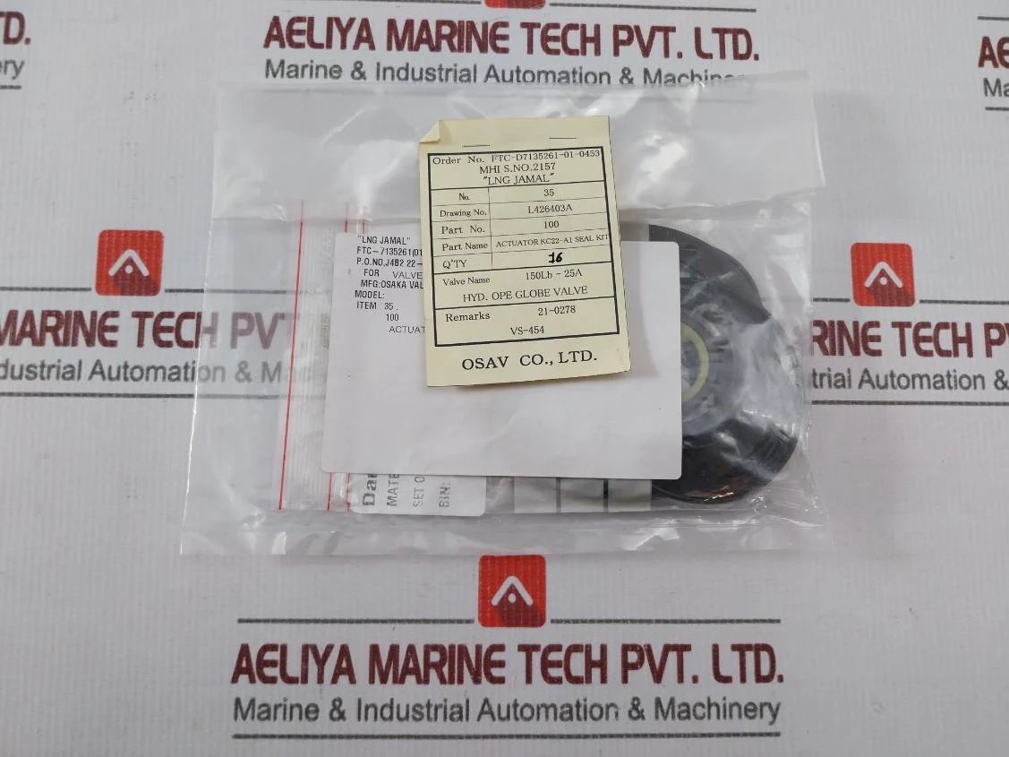 Damcos 219-0200 Actuator Seal Kit L426403A 150Lb-25A - Image 4