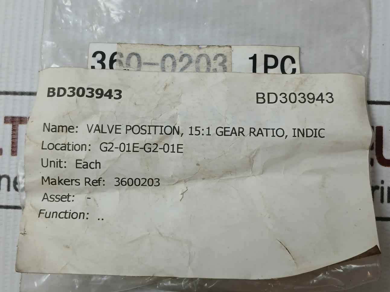 Damcos 3600203 15:1 Gear Ratio Valve Position Indicator (Vpi) - Image 10