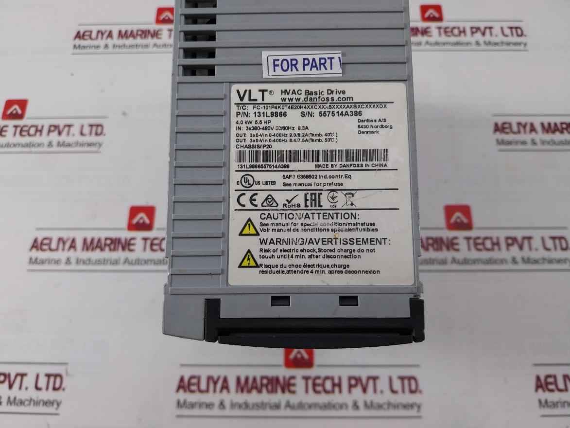 Danfoss 131L9866 Hvac Basic Drive Frequency Inverter 50/60Hz 8.3A (Not Working) - Image 8