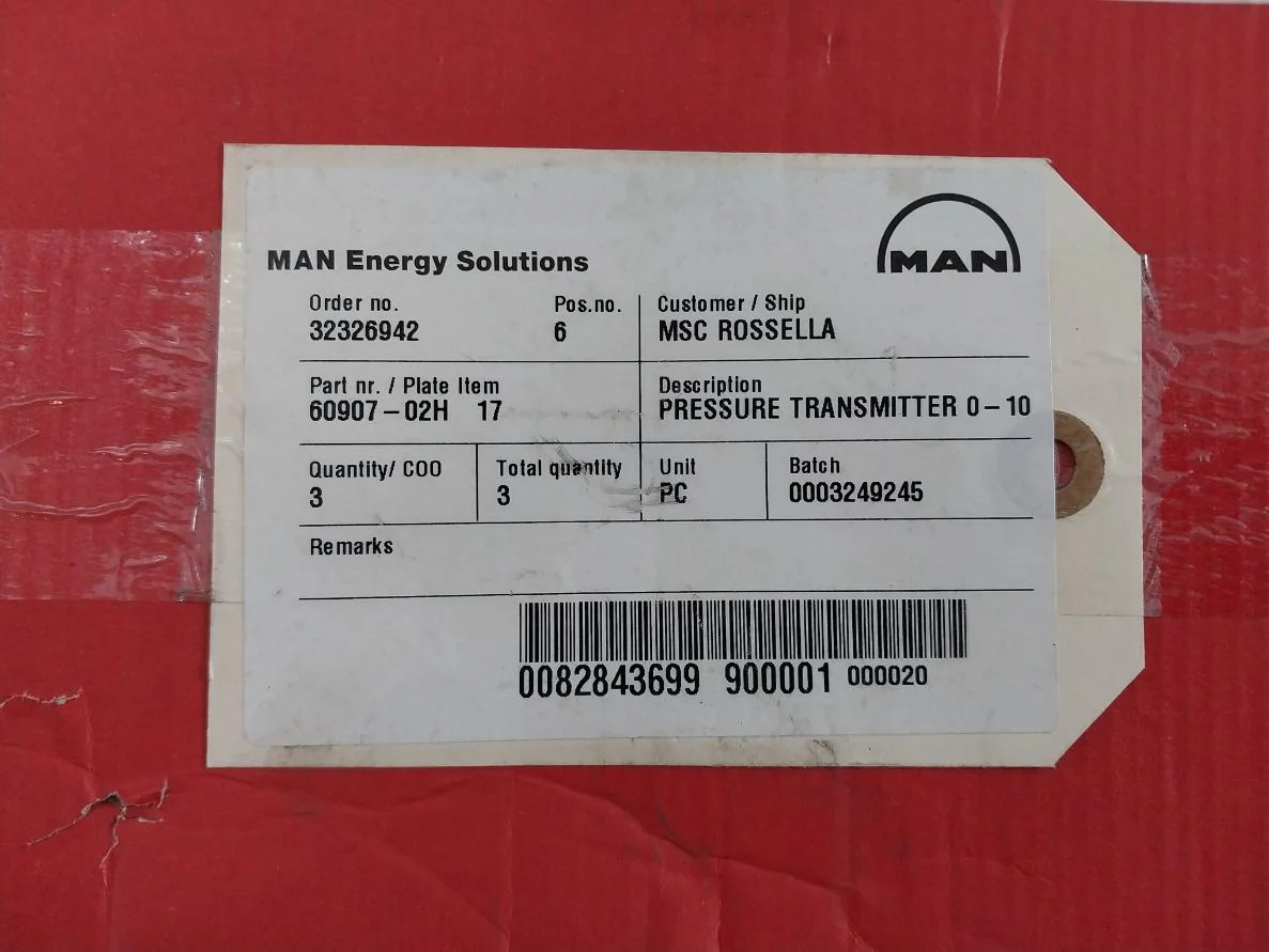 Danfoss Emp 2 Pressure Transmitter 084G2109 0-10 Bar 4-20 Ma 9-32Vdc 60907-02H - Image 13