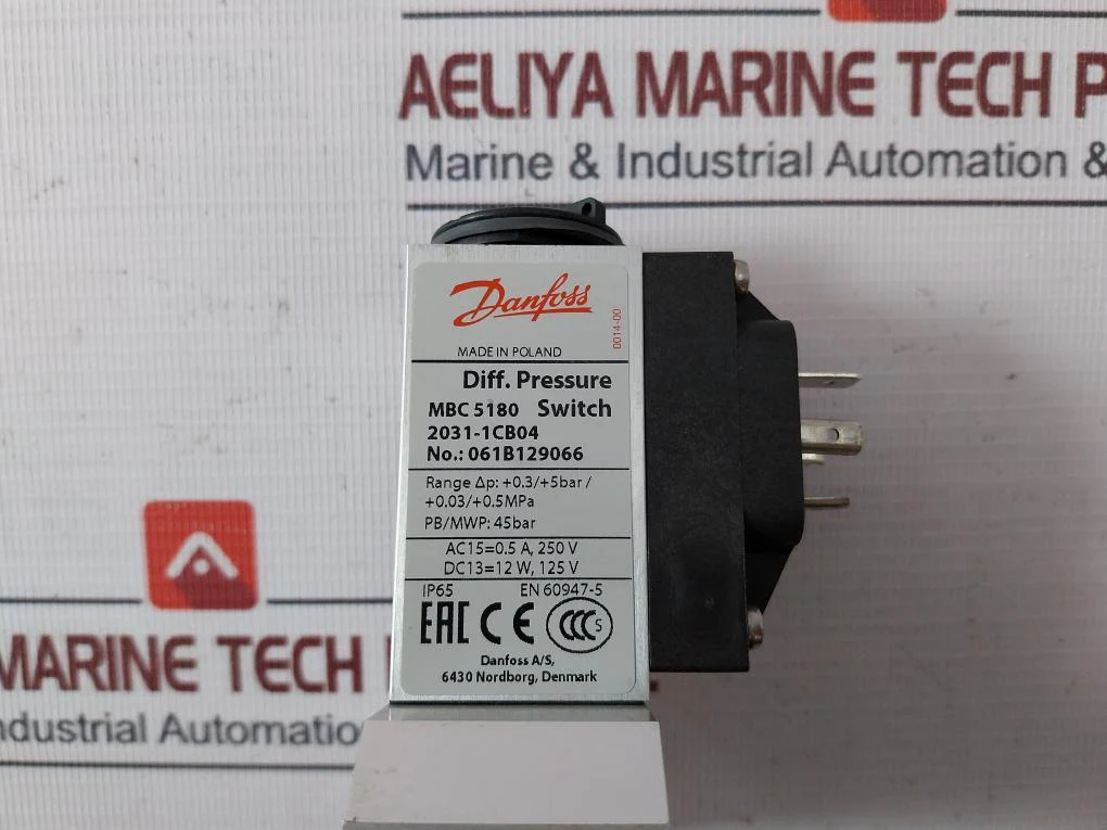 Danfoss Mbc 5180 Differential Pressure Switch 2031-1Cb04 Ip65 45 Bar En 60947-5 - Image 8