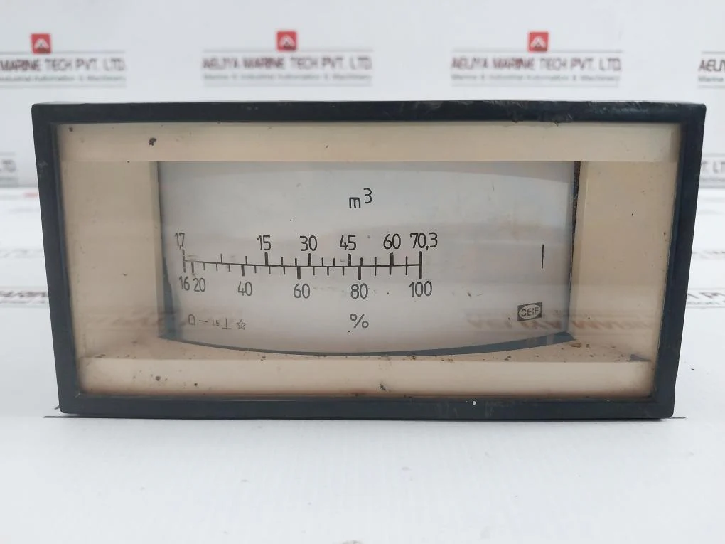 Deif 16-100% Percentage Analog Panel Meter Curved Scale Tank/Flow Indicator 1.5 - Image 6